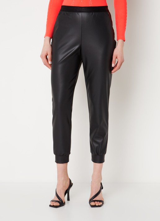 Wolford High waist tapered fit cropped broek van imitatieleer