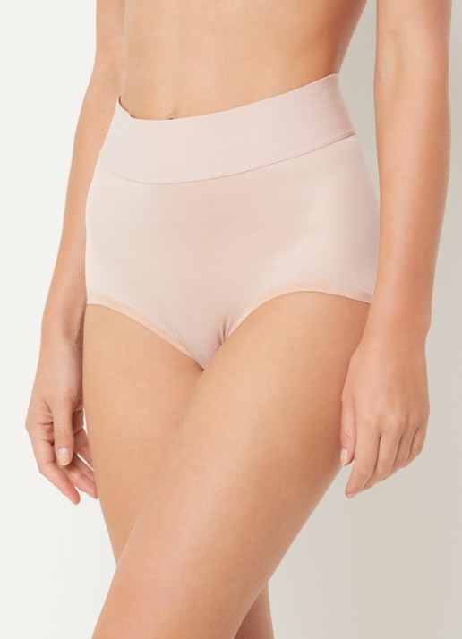Wolford High waisted corrigerende slip - voorkant 4 beige