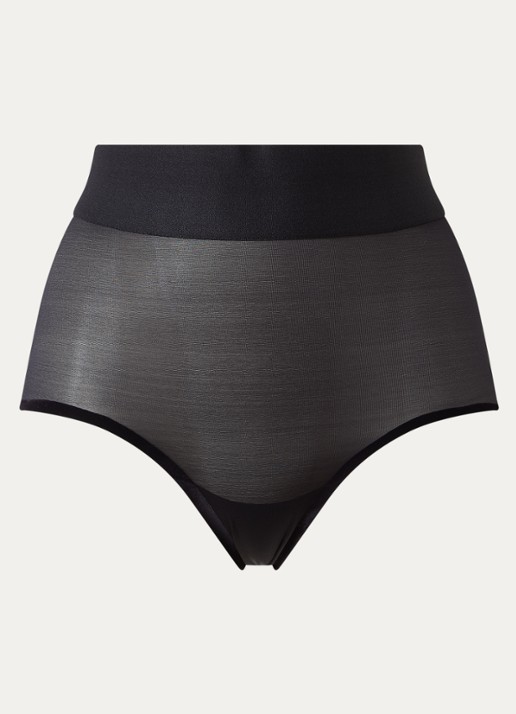 Wolford High waisted corrigerende slip - voorkant 4 zwart