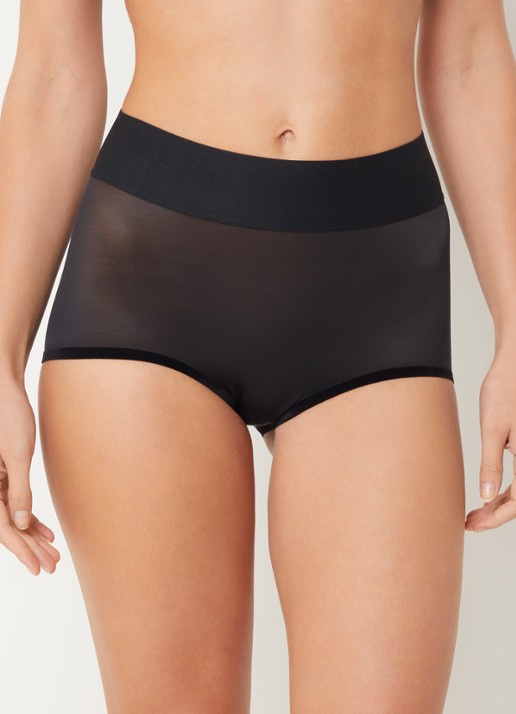 Wolford High waisted corrigerende slip - voorkant 5 zwart