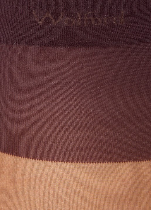 Wolford Individual Back Seam panty in 10 denier  - detail 3 aubergine