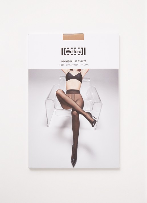 Wolford Individual panty in 10 denier - voorkant donkerbeige