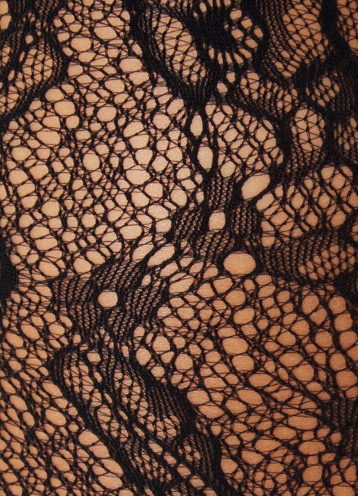 Wolford Infinite Rose netpanty - detail zwart