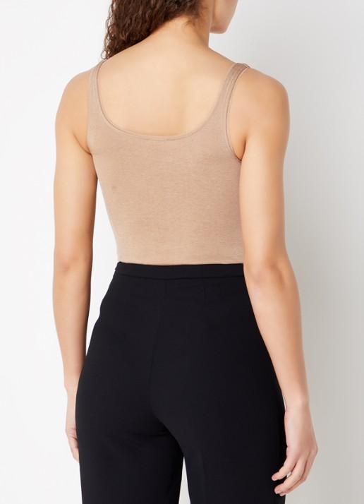 Wolford Jamaika string body  - achterkant 4 donkerbeige