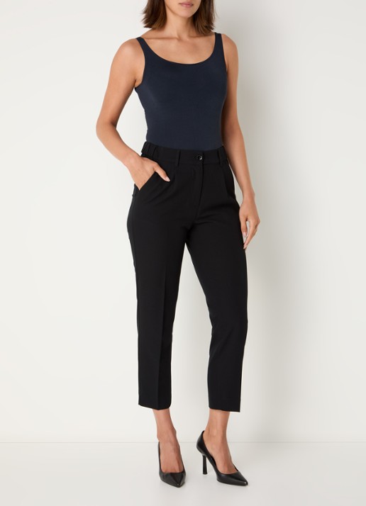 Wolford Jamaika stringbody met glanzende finish - voorkant 4 donkerblauw