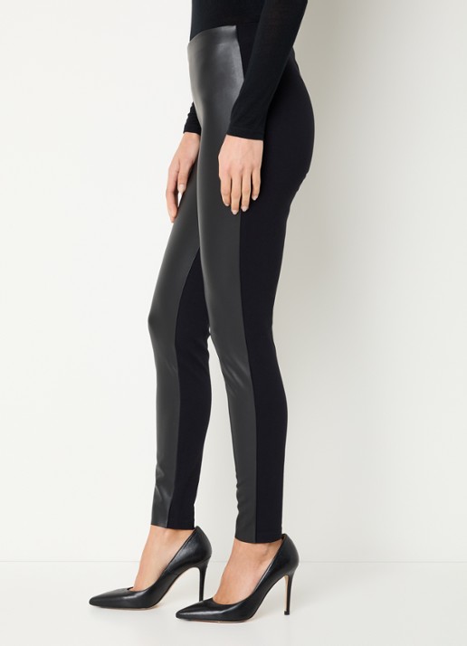 Wolford Jo high waist legging van imitatieleer  - detail 5 zwart