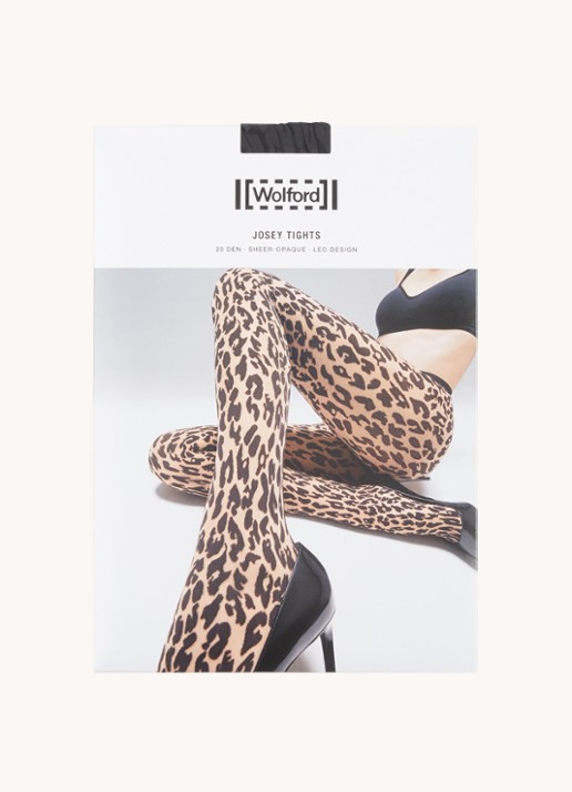 Wolford Josey panty met panterprint in 20 denier