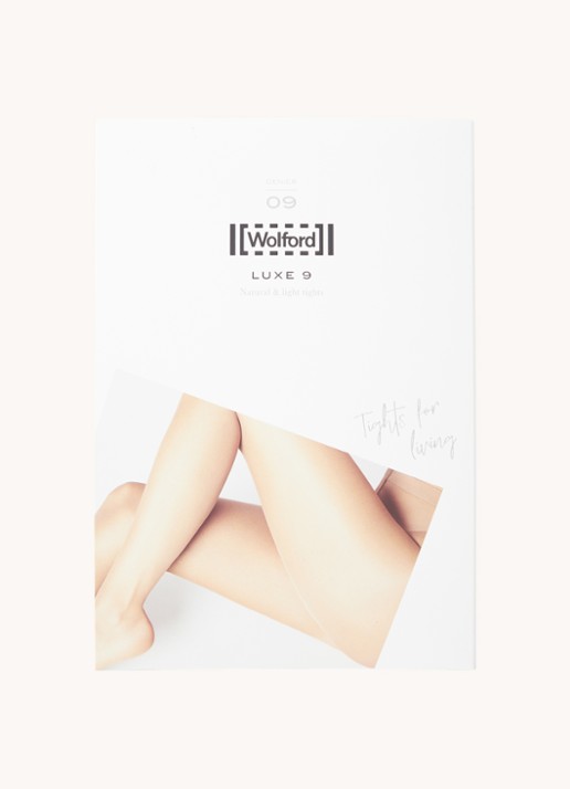 Wolford Luxe panty in 9 denier - voorkant 2 bruin