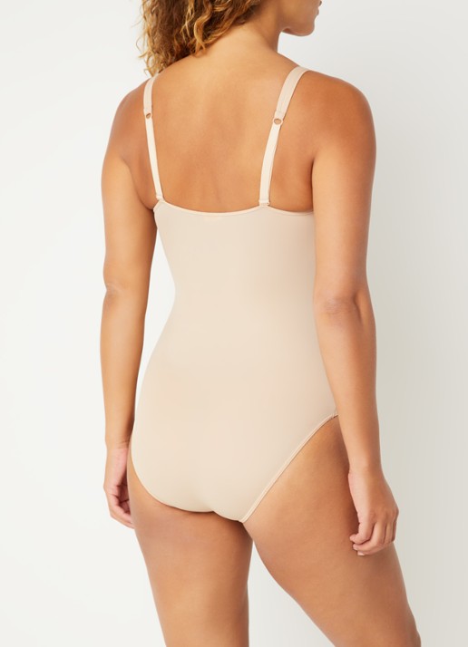 Wolford Mat de Luxe Forming corrigerende body - achterkant 2 donkerbeige
