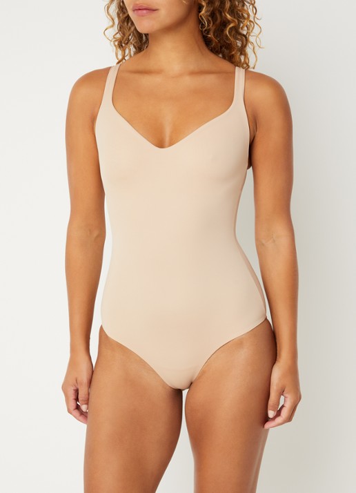 Wolford Mat de Luxe Forming corrigerende body - detail donkerbeige