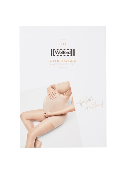 Wolford Maternity panty in 30 denier - voorkant beige