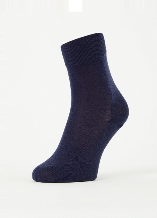 Wolford Merino sokken in wolblend  - detail 3 donkerblauw