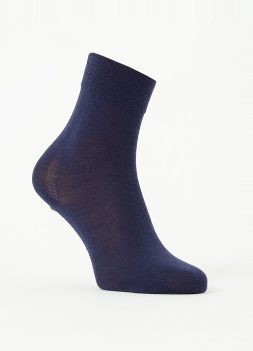 Wolford Merino sokken in wolblend  - voorkant donkerblauw