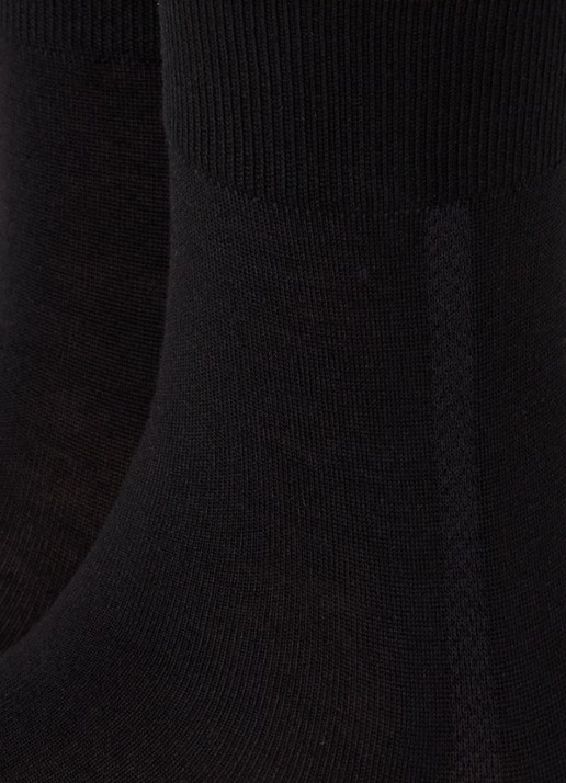 Wolford Merino sokken in wolblend  - detail 3 diepzwart