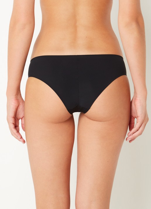 Wolford Pure Brazilian naadloze slip - achterkant zwart