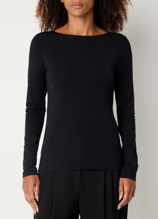 Wolford Pure longsleeve met ronde hals