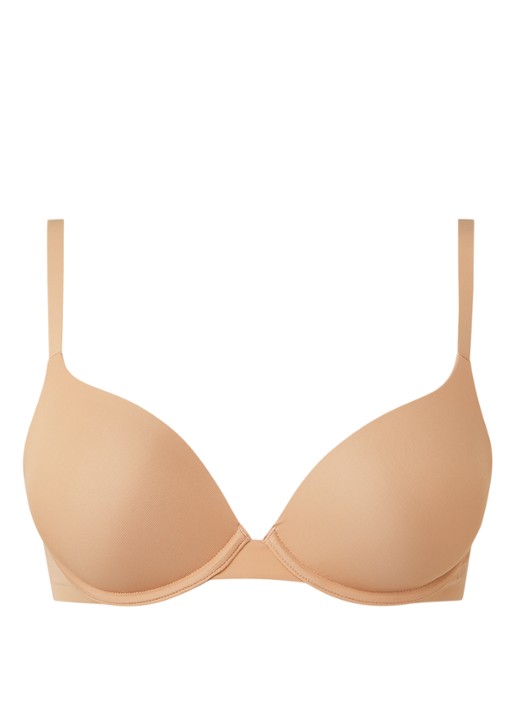 Wolford Pure naadloze push-up bh - voorkant 2 beige