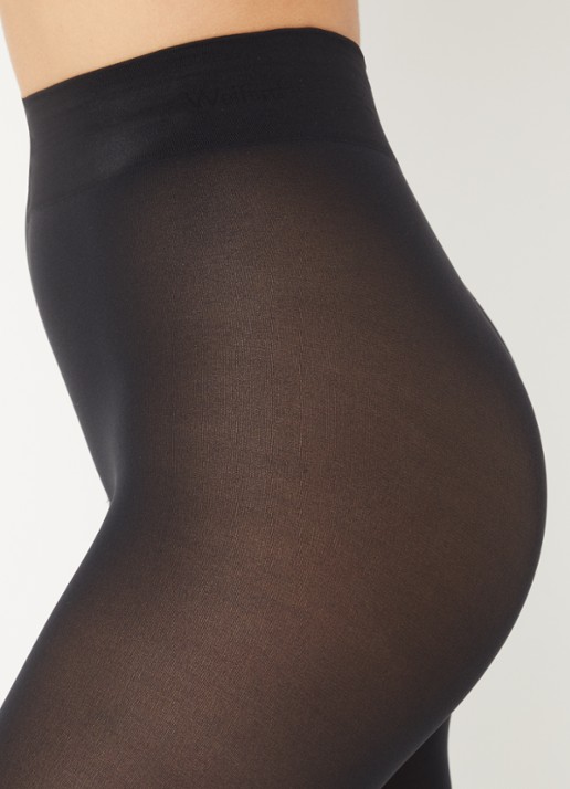 Wolford Pure panty in 50 denier  - detail 2 diepzwart