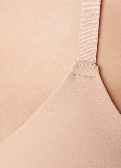 Wolford Romantic Net push up bh - detail 2 abrikoos