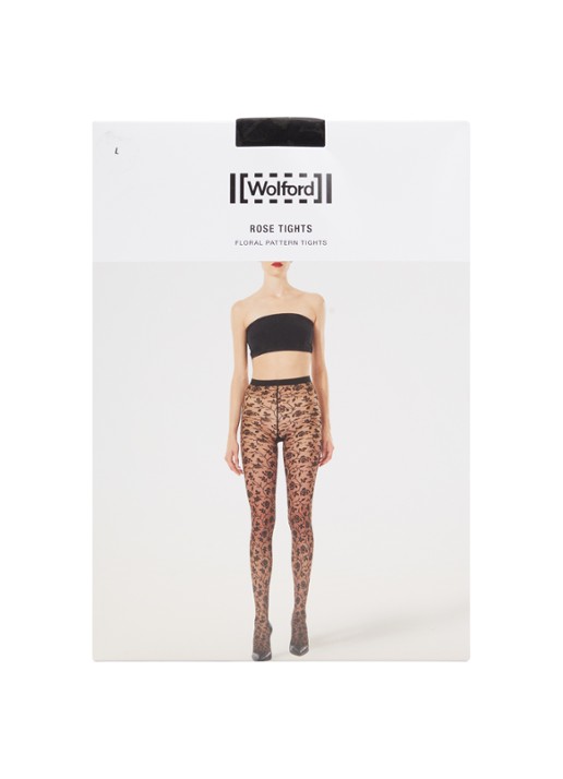 Wolford Rosie panty met bloemenprint in 20 denier