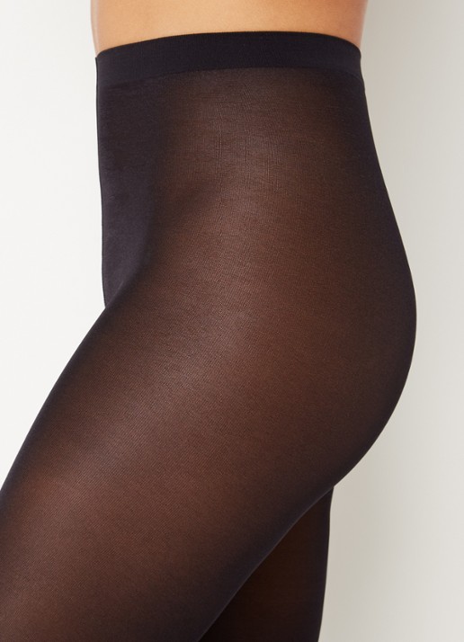 Wolford Satin Opaque panty in 50 denier  - detail 2 diepzwart
