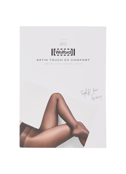 Wolford Satin Touch panty in 20 denier - voorkant 2 grijs