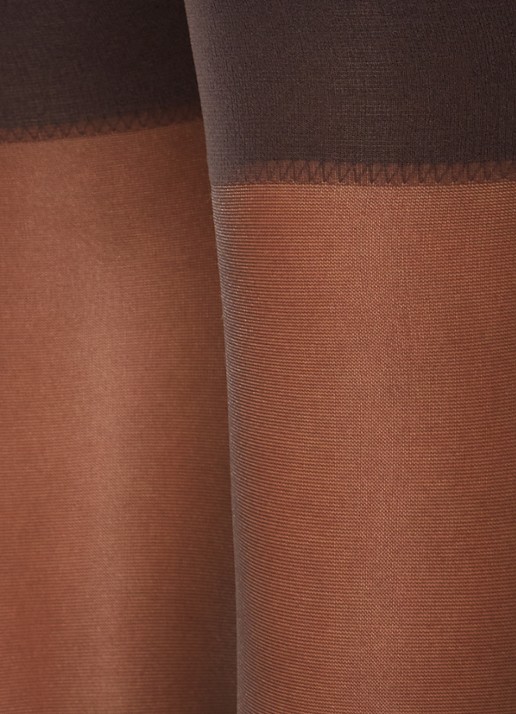 Wolford Satin Touch pantykousen in 20 denier - detail zwart