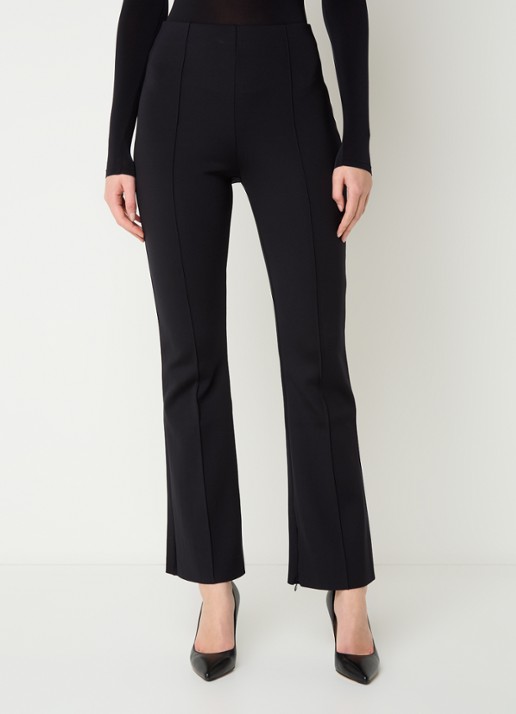 Wolford Scuba high waist flared legging met persplooi