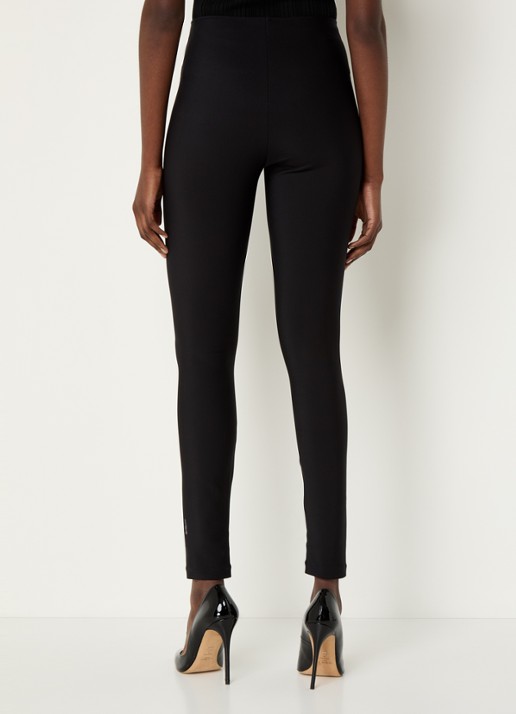 Wolford Scuba high waist skinny fit legging met stretch - achterkant 2 zwart