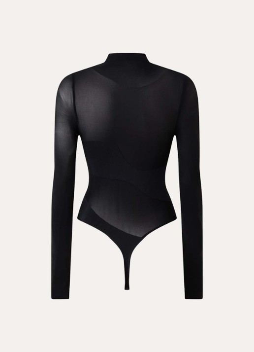 Wolford Shade stringbody met print - achterkant 2 zwart