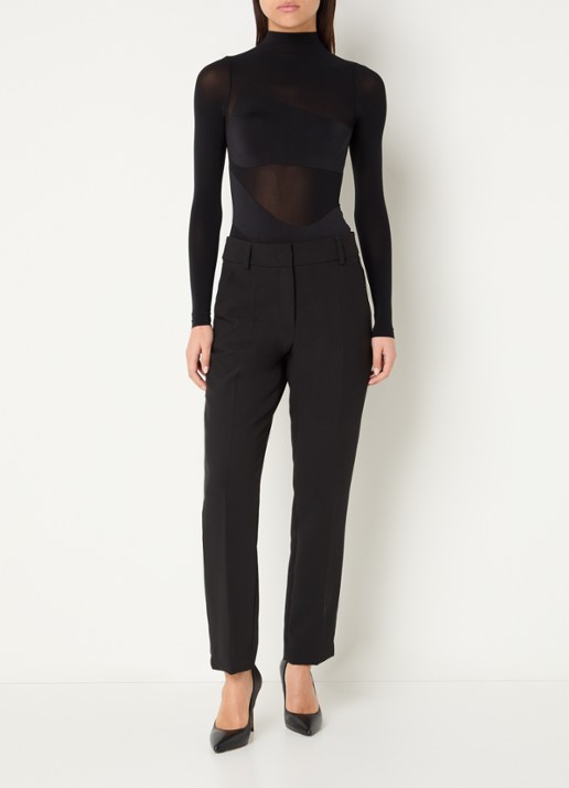 Wolford Shade stringbody met print - voorkant 4 zwart