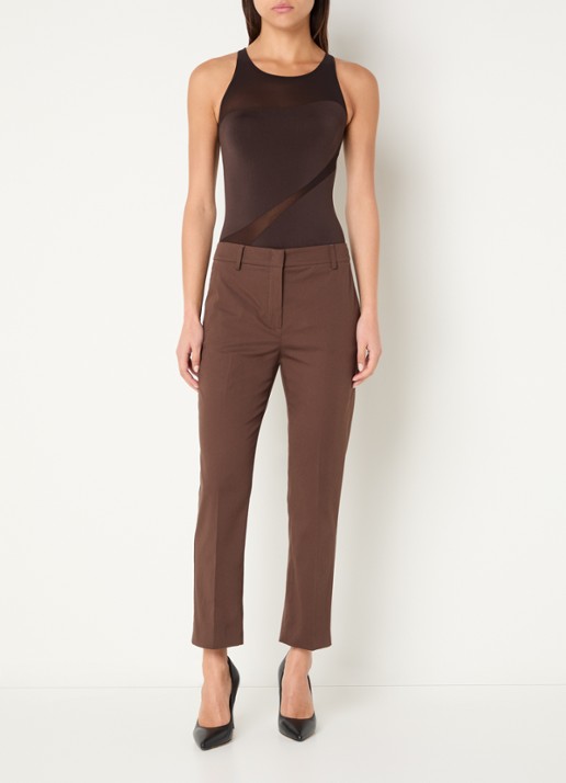 Wolford Shade stringbody  - voorkant 4 donkerbruin