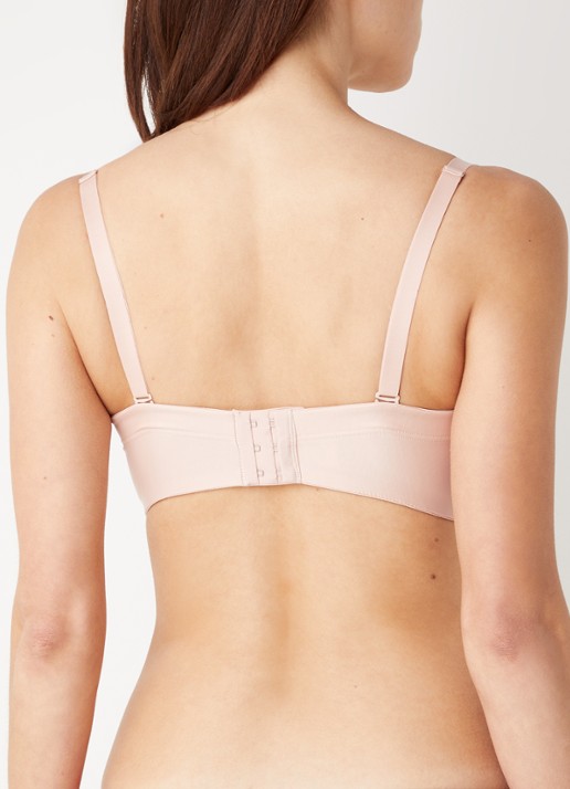 Wolford Sheer Touch voorgevormde strapless bh - achterkant 3 lichtroze
