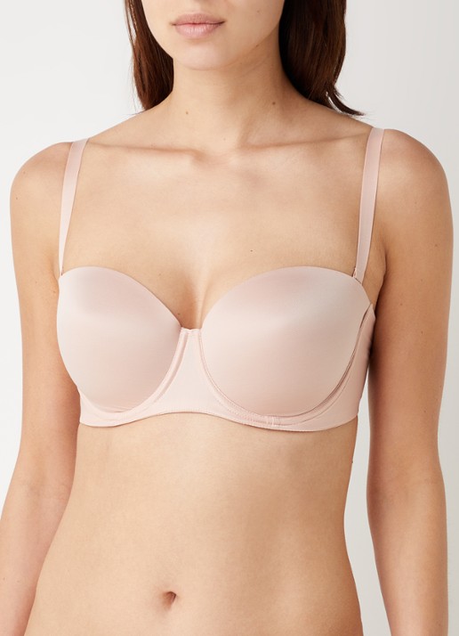 Wolford Sheer Touch voorgevormde strapless bh - detail 2 lichtroze