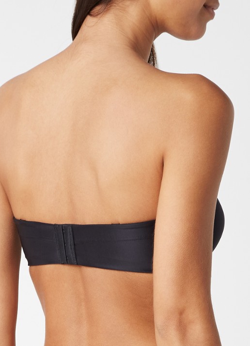 Wolford Sheer Touch voorgevormde strapless bh - achterkant 3 diepzwart