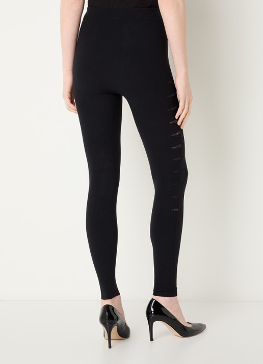 Wolford Slash high waist skinny fit legging - achterkant 3 zwart