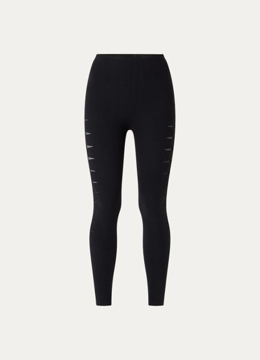 Wolford Slash high waist skinny fit legging - voorkant zwart