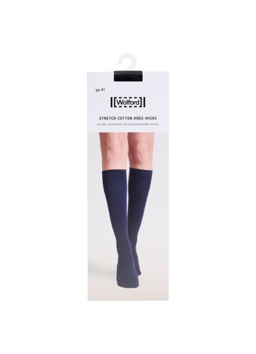 Wolford Stretch kniekousen in katoenblend