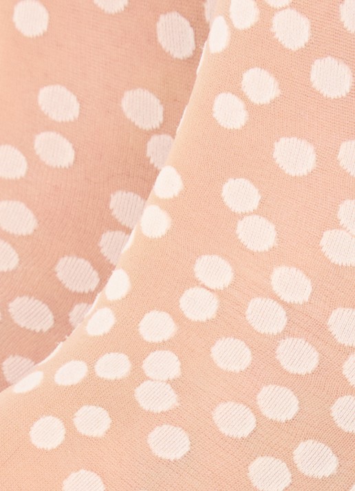 Wolford Sweet Dots pantysokken met stippenprint in 20 denier - detail 3 beige