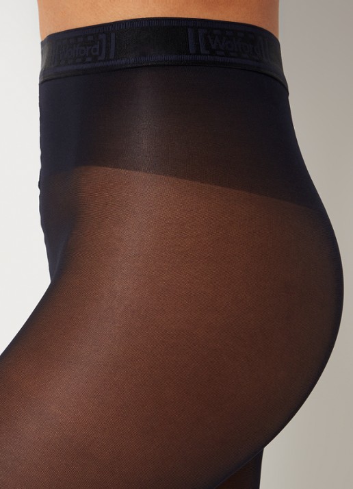 Wolford Synergy corrigerende panty in 40 denier - detail 4 donkerblauw
