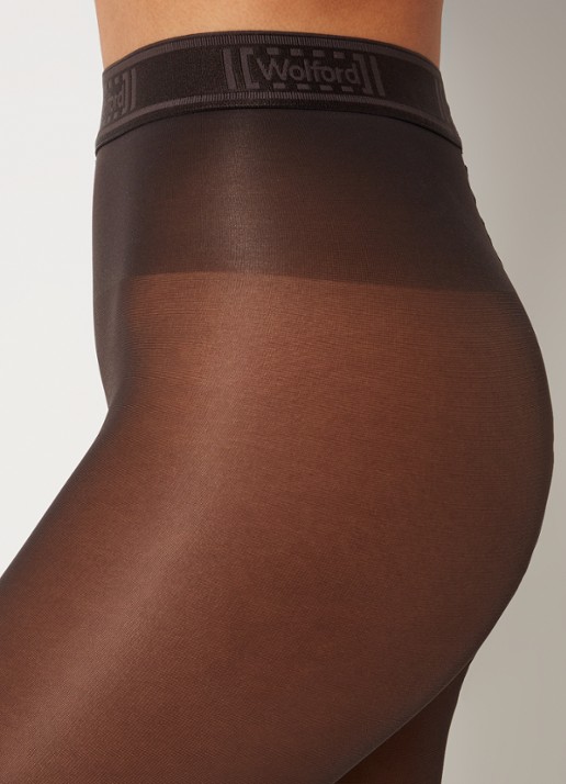Wolford Synergy corrigerende panty in 40 denier - detail 2 antraciet