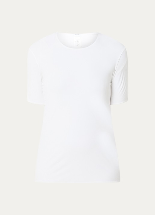 Wolford T-shirt met ronde hals - voorkant 2 wit