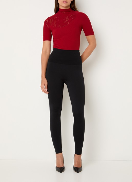Wolford The Wonderful high waist corrigerende legging  - voorkant 5 antraciet