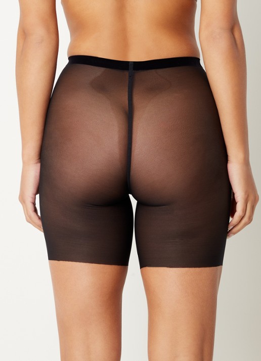 Wolford Tulle Control corrigerende short van mesh - achterkant 3 zwart