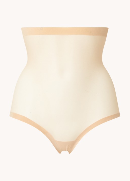 Wolford Tulle Control corrigerende tailleslip van mesh - voorkant beige