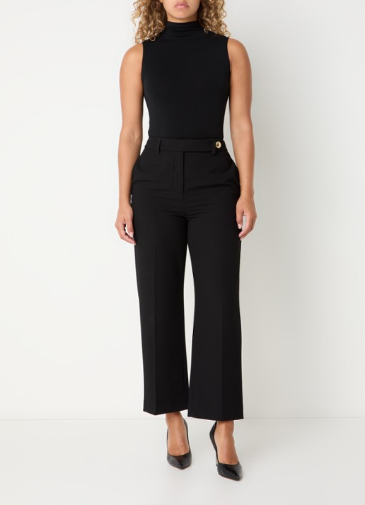 Wolford Viscose string body met col - voorkant 2 zwart
