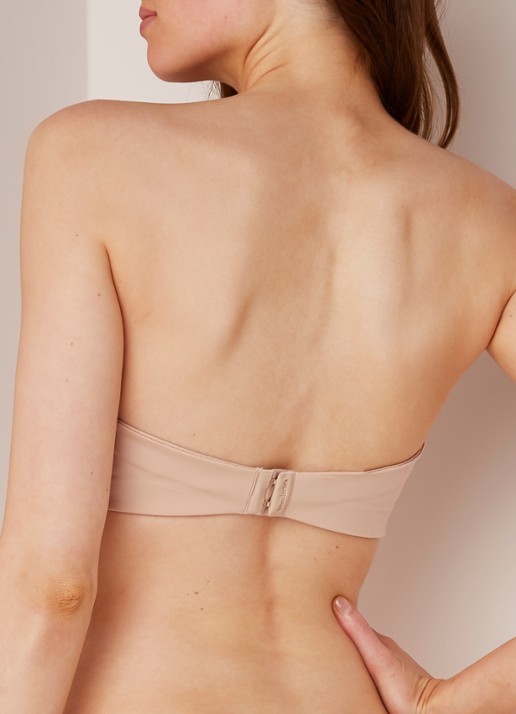 Wonderbra Ultimate Strapless push-up bh - achterkant beige
