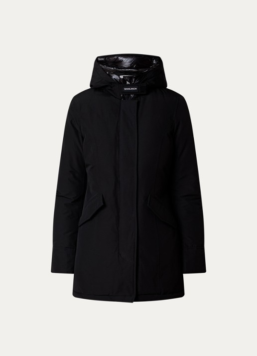 Woolrich Arctic parka met donsvulling - voorkant zwart