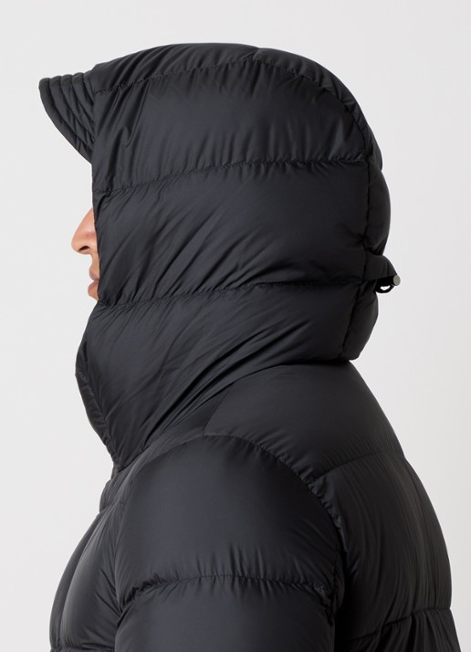 Woolrich Cloud Davis gewatteerde parka met donsvulling en waterafstotende coating - detail 2 zwart