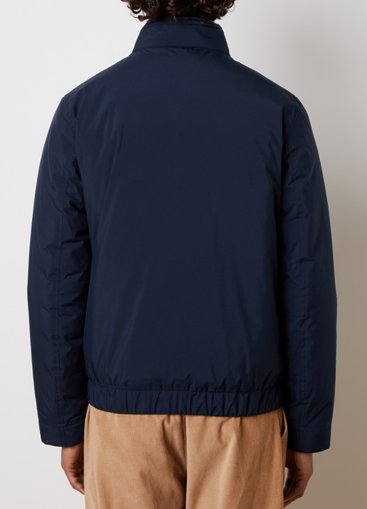 Woolrich Cloud Lewis gewatteerd bomberjack met steekzakken - achterkant donkerblauw